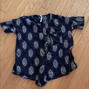 Free people gauzey tribal romper